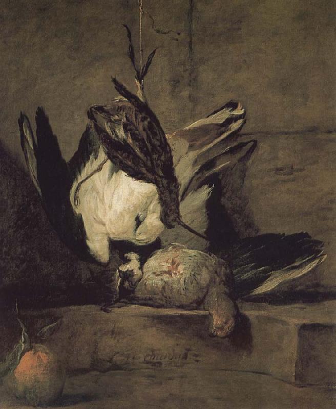 Jean Baptiste Simeon Chardin Wheat gray partridges and Orange Chicken China oil painting art